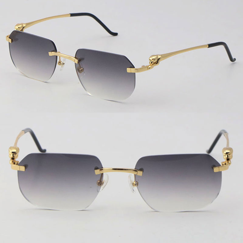New Designer Leopard series Frame Rimless Square Rectangle Sunglasses 028O Luxury Metal Womens Sun glasses Unisex 18K Gold Male and Female Adumbral Size:57-20-140MM
New Designer Leopard series Frame Rimless Square Rectangle Sunglasses 028O Luxury Metal Womens Sun glasses Unisex 18K Gold Male and Female Adumbral Size:57-20-140MM