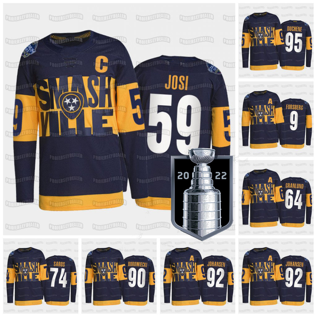 Predators Roman Josi 2022 Stanley Cup Jersey Filip Forsberg Pekka Rinne Mark Borowiecki Alexandre Carrier Matt Duchene Mikael Granlund, Youth white
Predators Roman Josi 2022 Stanley Cup Jersey Filip Forsberg Pekka Rinne Mark Borowiecki Alexandre Carrier Matt Duchene Mikael Granlund, Youth white