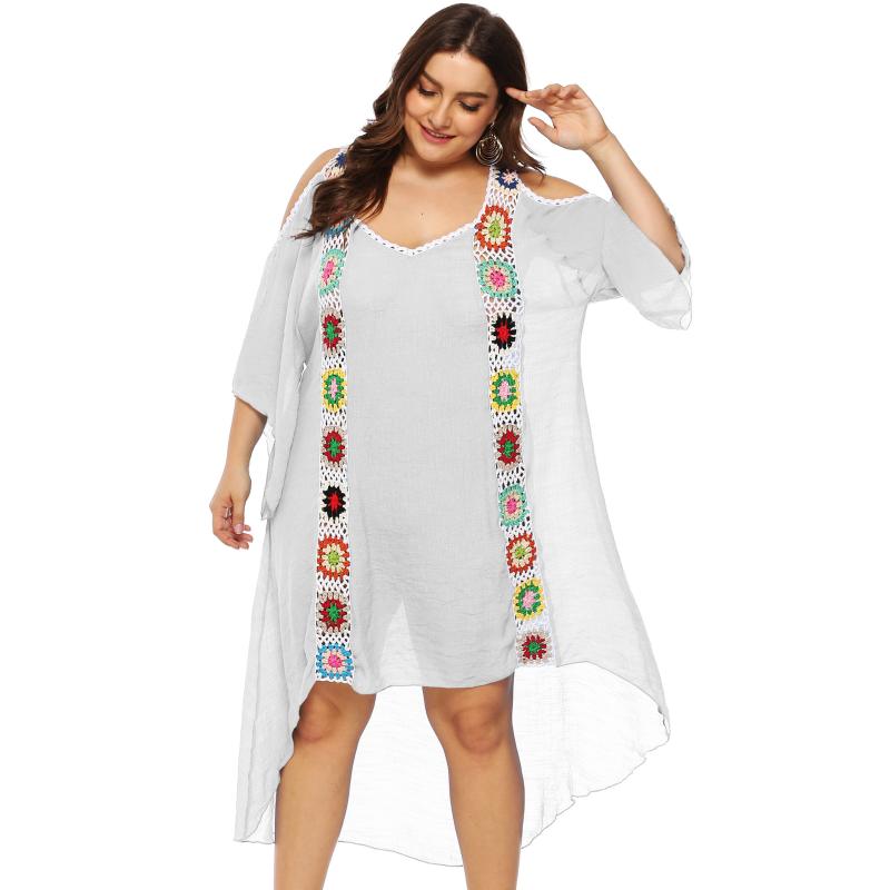 Plus Size Dresses Colors 2XL-3XL Knitting Cotton Women's Summer Dress Half Sleeve Off Shoulder Casual Beach Midi For LadiesPlus, Blue
Plus Size Dresses Colors 2XL-3XL Knitting Cotton Women's Summer Dress Half Sleeve Off Shoulder Casual Beach Midi For LadiesPlus, Blue