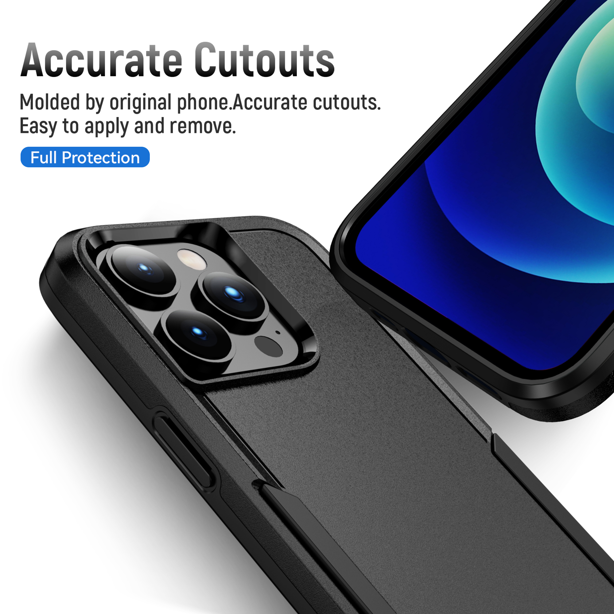 Rugged Shockproof Protector case 2 in 1 thickness phone cases for iPhone 16 15 14 13 pro max samsung s22 plus in OPP bag