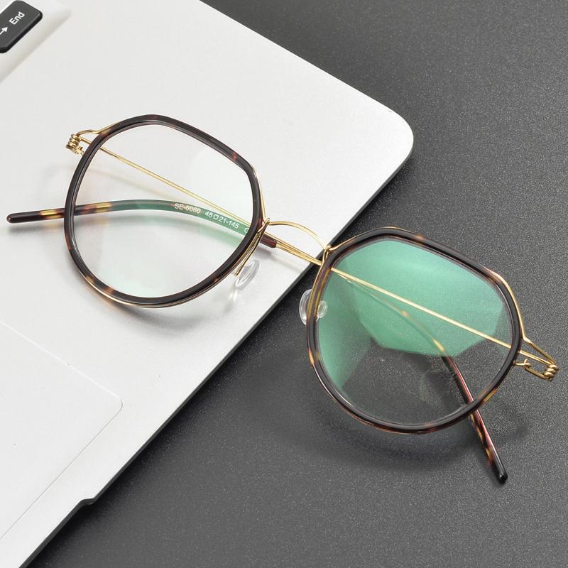 Fashion Sunglasses Frames Retro Round Titanium Glasses Frame Men Women Ultralight Full Rim Myopia Eyeglasses With Acetate Ring Denmark Screw
Fashion Sunglasses Frames Retro Round Titanium Glasses Frame Men Women Ultralight Full Rim Myopia Eyeglasses With Acetate Ring Denmark Screw
