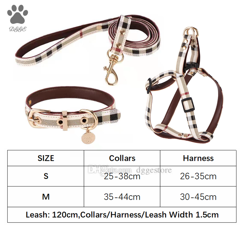 Designer Leather Dog Collar Leash Set Adjustable Printed Soft Collars Harness for Small Dogs | Chihuahua, Poodle dh5727163