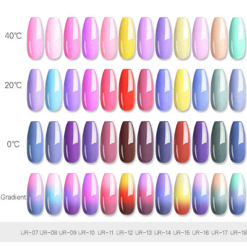 NXY Nail Gel 7 5ml Thermal Polish Temperature Color Changing Glitter Sequins Soak Off Uv Led Varnish Art Laquers 0328