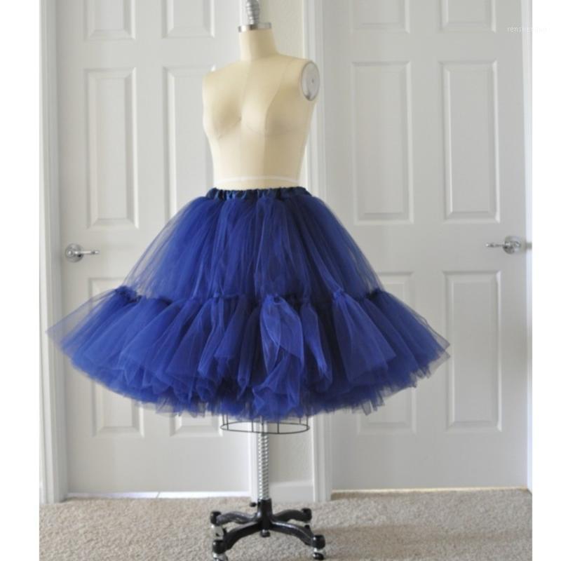Skirts Puffy Royal Blue Knee Length Tulle Women Ruffles Elastic Plsu Size Female Adule Skirt Tutu Custom Made Saia Faldas, Beige
Skirts Puffy Royal Blue Knee Length Tulle Women Ruffles Elastic Plsu Size Female Adule Skirt Tutu Custom Made Saia Faldas, Beige