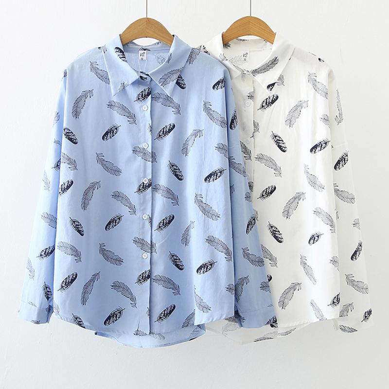 Women's Blouses & Shirts Fashion Printing Ladies Cotton Women's Spring Summer Casual Loose Long Sleeve Tops Blusas MujerWomen's, Blue
Women's Blouses & Shirts Fashion Printing Ladies Cotton Women's Spring Summer Casual Loose Long Sleeve Tops Blusas MujerWomen's, Blue