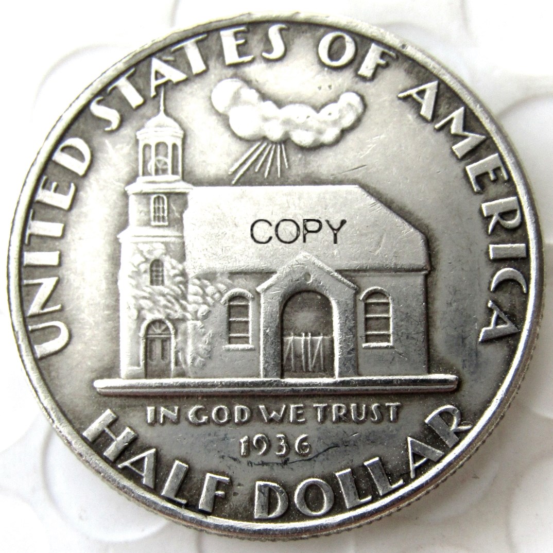 USA 1936 Delaware Commemorative Half Dollar Craft Silver Plated Copy Coin Promotion nice home Accessories