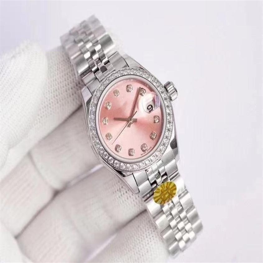High quality 26mm fashion gold Ladies dress watch Diamond dial sapphire mechanical automatic womens watches Stainless steel strap 2079
High quality 26mm fashion gold Ladies dress watch Diamond dial sapphire mechanical automatic womens watches Stainless steel strap 2079