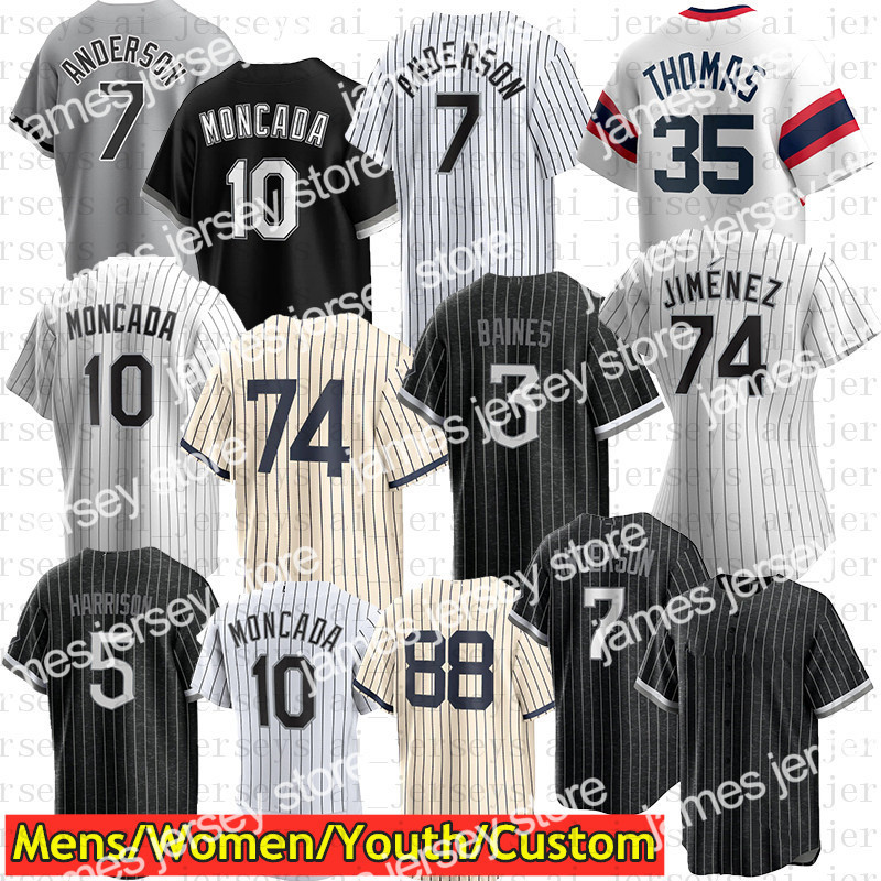 James Baseball Jersey Southside 7 Tim Anderson Abreu Thomas Robert Jimenez Bo Jackson Moncada Yermin Mercede Jose Luis Eloy Yoan Leury, White
James Baseball Jersey Southside 7 Tim Anderson Abreu Thomas Robert Jimenez Bo Jackson Moncada Yermin Mercede Jose Luis Eloy Yoan Leury, White