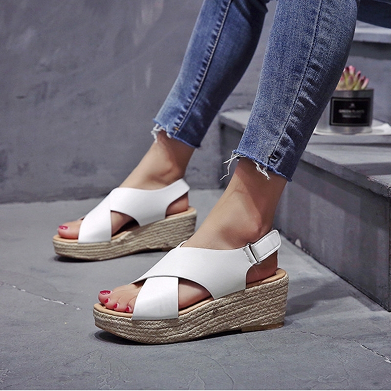 Wedges Shoes For Women High Heels Sandals Summer Shoes Flip Flop Chaussures Femme Platform Sandals Plus Size 3443 210226