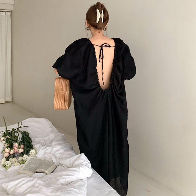 Casual Dresses Johnature Summer Backless Dress 2022 Simple Loose Solid Color Tie Vacation Beach Women DressesCasual, Black
Casual Dresses Johnature Summer Backless Dress 2022 Simple Loose Solid Color Tie Vacation Beach Women DressesCasual, Black