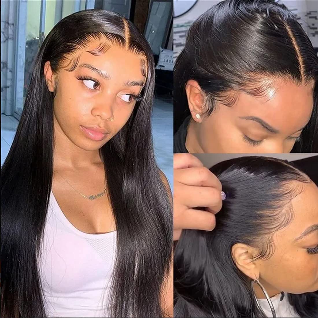 Silk Base Full Lace Human Hair Wigs With Baby Hair Pre Plucked Straight Brazilian For Women, Natural color
Silk Base Full Lace Human Hair Wigs With Baby Hair Pre Plucked Straight Brazilian For Women, Natural color