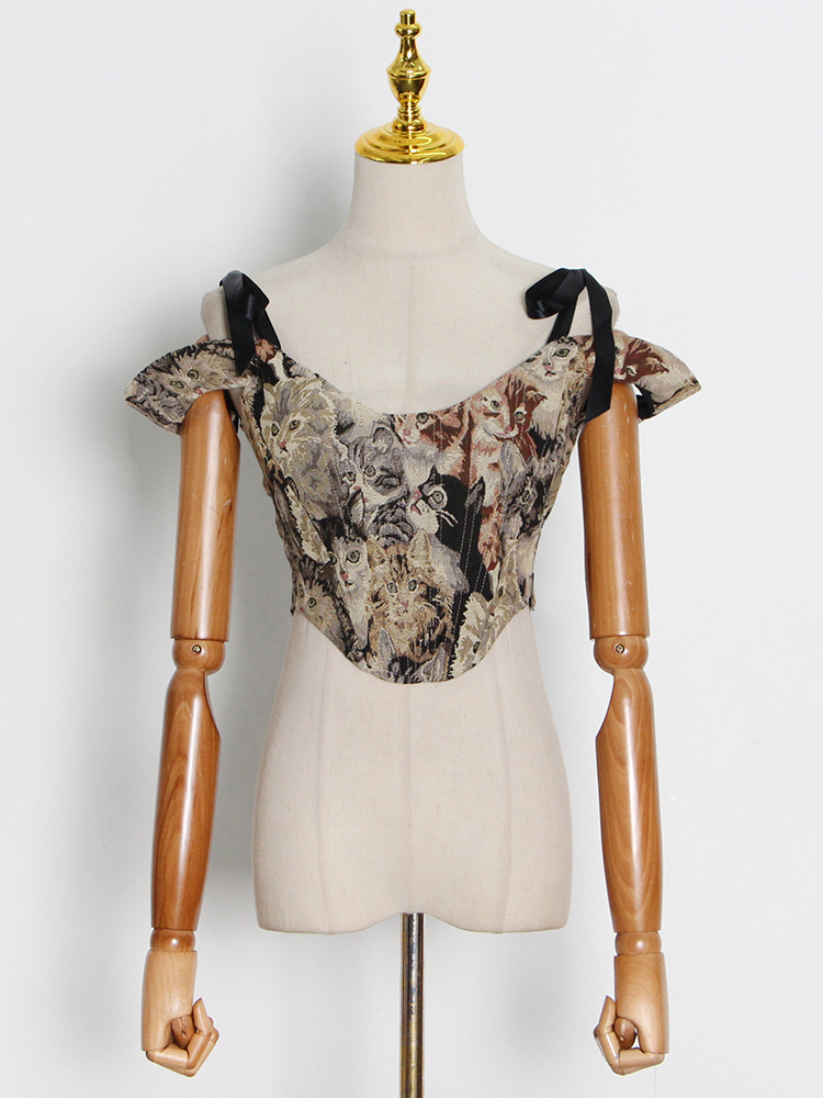 TWOTWINSTYLE Vintage Embroidered Vest For Women Square Collar Lace Up Sleeveless Tunic Sexy Camis Female Summer Fashion 220325