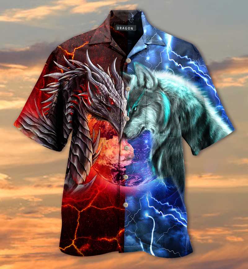 Men' Casual Shirts Fire Dragon Ang Ice Dog Hawaiian Beach Shirt Fashion 3D Customized Logo Printed Short Sleeve Men ClothingMen
Men' Casual Shirts Fire Dragon Ang Ice Dog Hawaiian Beach Shirt Fashion 3D Customized Logo Printed Short Sleeve Men ClothingMen
