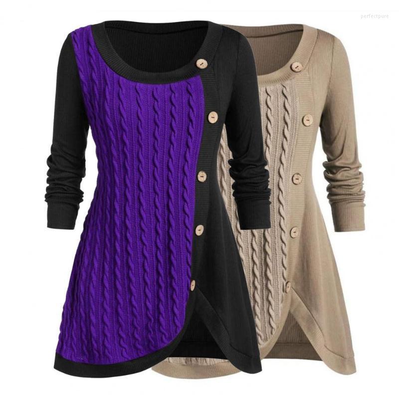 Women's Sweaters Breathable Charming Buttons Decor Lady Knitted Top Casual Pullover Long Sleeve Streetwear Perf22, Purple
Women's Sweaters Breathable Charming Buttons Decor Lady Knitted Top Casual Pullover Long Sleeve Streetwear Perf22, Purple