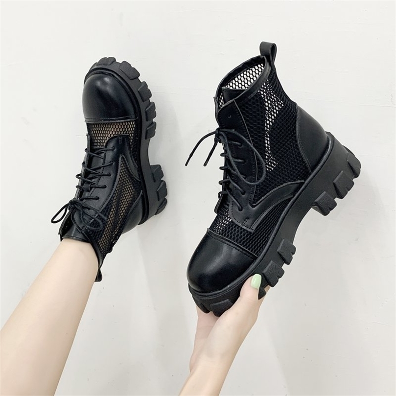 Comemore Women Boot Black Mesh Lace Up Punk Gothic Womens Ankle Boots Platform Shoes Women Summer Boots Ladies Size 40 220815
Comemore Women Boot Black Mesh Lace Up Punk Gothic Womens Ankle Boots Platform Shoes Women Summer Boots Ladies Size 40 220815