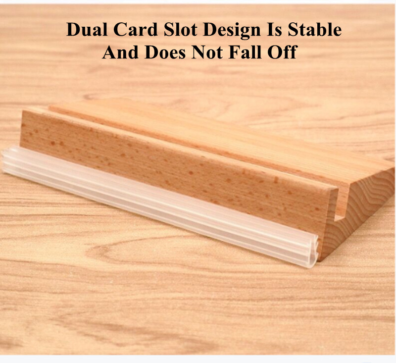 A6 T / L Shape Table Signboard Double-sided Acrylic Sign Holder Display Card Rack Menu Paper Holder Stand