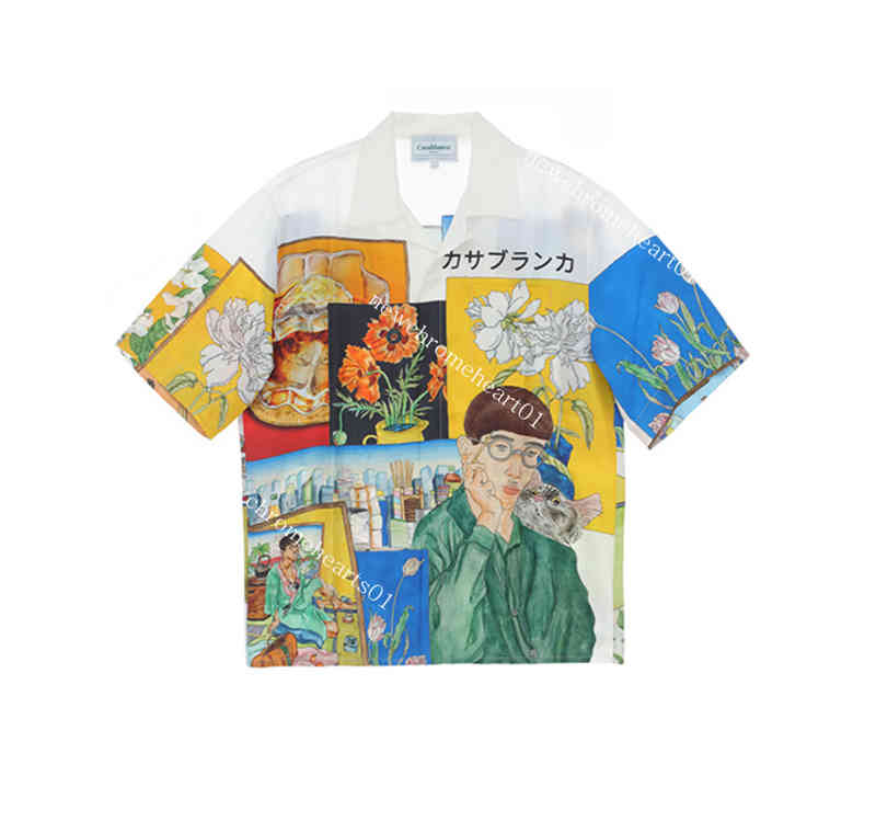 Casablanc 22ss Ping Pong Fleurie Jour print men shirt designer women silk shirts short sleeves polo, Printing (in stock)
Casablanc 22ss Ping Pong Fleurie Jour print men shirt designer women silk shirts short sleeves polo, Printing (in stock)