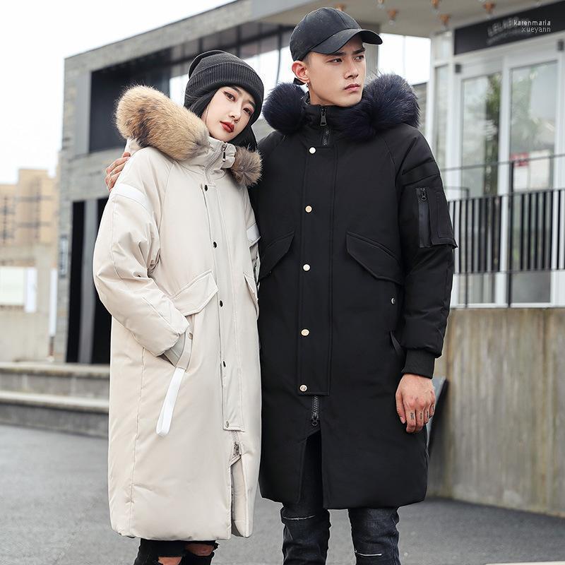 Men' Down & Parkas -30 Degree Winter Thicken Warm Jacket Fashion Women' Big Fur Collar Loose Windbreaker Long Style Couple Coats Kare22, Black
Men' Down & Parkas -30 Degree Winter Thicken Warm Jacket Fashion Women' Big Fur Collar Loose Windbreaker Long Style Couple Coats Kare22, Black