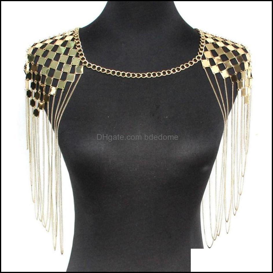Chains Necklaces Pendants Jewelry Punk Metal Statement Women Collar Shoder Long Chain Sexy Body Accessories Ukmoc294F Drop Delivery 2021 E
Chains Necklaces Pendants Jewelry Punk Metal Statement Women Collar Shoder Long Chain Sexy Body Accessories Ukmoc294F Drop Delivery 2021 E