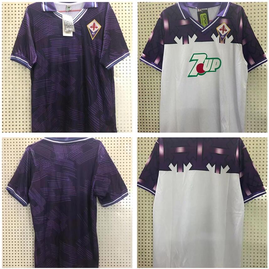 92/93 Florence Retro version Soccer Jerseys 1992/1993 Home #9 BATISTUTA 10# RUI COSTA shirt Away Custom Football uniform
92/93 Florence Retro version Soccer Jerseys 1992/1993 Home #9 BATISTUTA 10# RUI COSTA shirt Away Custom Football uniform