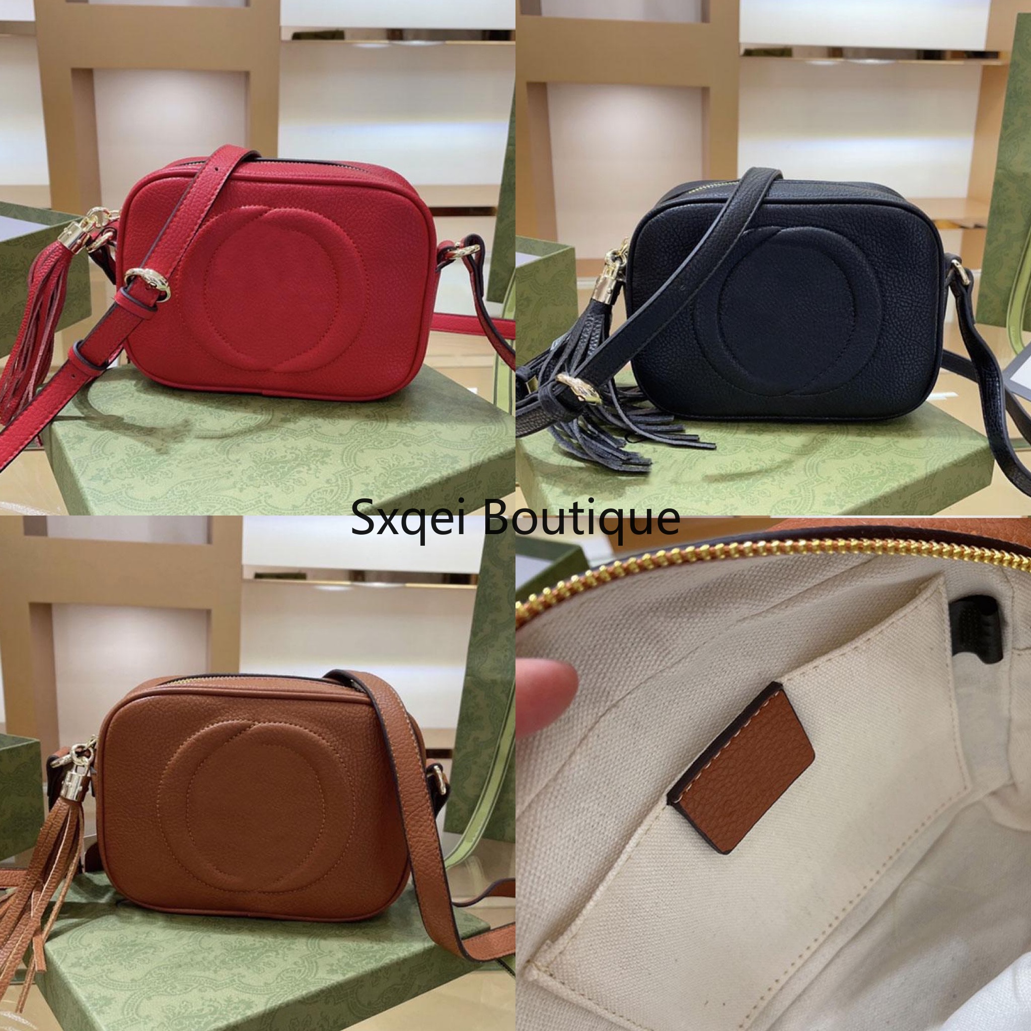 2022 New Fashion Shoulder Bags for Women Disco Camera Bag Top Quality Crossbody Women Handbag Purse Genuine Leather Classic Letter Clutch Zip Wallet Tassel Pendant, Real leather
2022 New Fashion Shoulder Bags for Women Disco Camera Bag Top Quality Crossbody Women Handbag Purse Genuine Leather Classic Letter Clutch Zip Wallet Tassel Pendant, Real leather