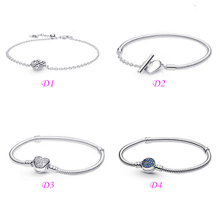 S925 Sterling Silver Bracelet Womens Designer Link Bracelets Luxury Fashion Couple Pandora Style Charm Bracelet Jewelry
S925 Sterling Silver Bracelet Womens Designer Link Bracelets Luxury Fashion Couple Pandora Style Charm Bracelet Jewelry