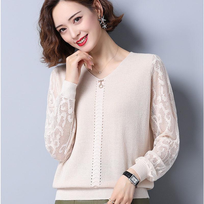 Women's Sweaters Spring And Autumn Lace Long-sleeved Hollow Knit Sweater Loose Western Style Hedging All-match Solid Color Top WomenWomen's, Green
Women's Sweaters Spring And Autumn Lace Long-sleeved Hollow Knit Sweater Loose Western Style Hedging All-match Solid Color Top WomenWomen's, Green