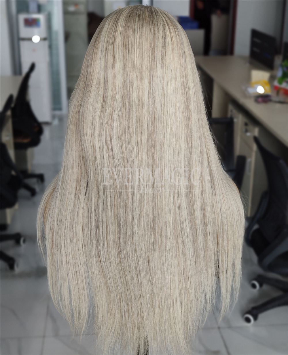 Celebrity Style Balayage F116 Color Deep Part Lace Front Wigs Super Natural Hair Line
