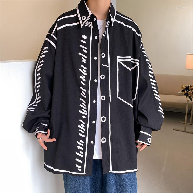 Men's Casual Shirts For Men 2022 Vintage Clothes Hippie Manga Harajuku Shirt Anime Cardigan Long Sleeve Tops Korean Fashion BlouseMen's Quin, Black
Men's Casual Shirts For Men 2022 Vintage Clothes Hippie Manga Harajuku Shirt Anime Cardigan Long Sleeve Tops Korean Fashion BlouseMen's Quin, Black