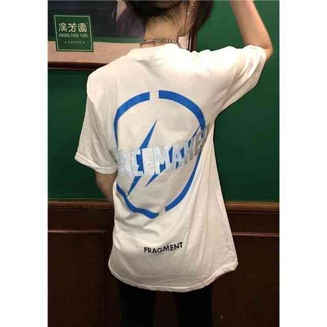 Tide Brand American T-shirt Oamc Fujiwara Hao Joint Name Lightning Short Sleeve Reflective Letter Loose Round Neck Men and Women Lovers Tide, White
Tide Brand American T-shirt Oamc Fujiwara Hao Joint Name Lightning Short Sleeve Reflective Letter Loose Round Neck Men and Women Lovers Tide, White