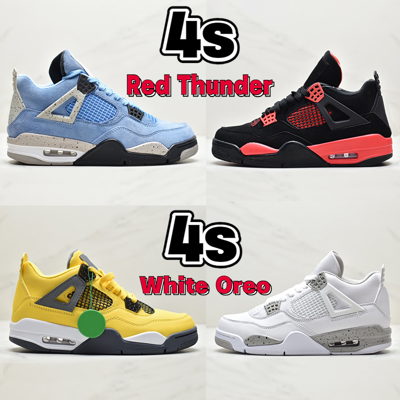 Sneaker 4 4s Mens Basketball Shoes red thunder university blue white oreo Tour Yellow shimmer black cat Cactus Jack what the women sports trainers sneakers, 40 bubble wrap packaging
Sneaker 4 4s Mens Basketball Shoes red thunder university blue white oreo Tour Yellow shimmer black cat Cactus Jack what the women sports trainers sneakers, 40 bubble wrap packaging