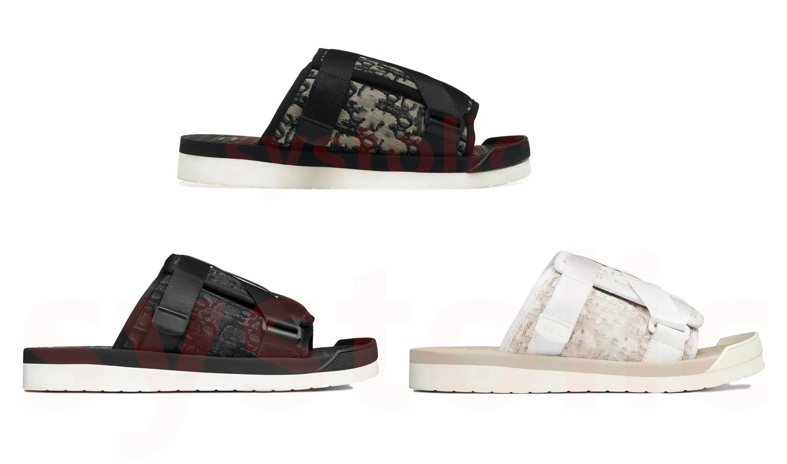 Slippers Summer Sandal Alpha Slippers in Oblique Jacquard Black White Nylon Sandals Comfortable Rubber Sole Scuffs Sandy Beach Slipper Size 38-45
Slippers Summer Sandal Alpha Slippers in Oblique Jacquard Black White Nylon Sandals Comfortable Rubber Sole Scuffs Sandy Beach Slipper Size 38-45