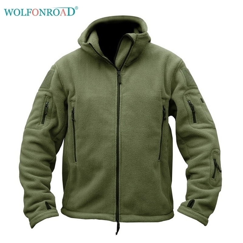 WOLFONROAD Mens Winter Fleece Jacket Military Tactical Jacket Outdoor Thermal Hiking Camp Jacket Coat Hunting Sport Clothes Men 201114, Army green
WOLFONROAD Mens Winter Fleece Jacket Military Tactical Jacket Outdoor Thermal Hiking Camp Jacket Coat Hunting Sport Clothes Men 201114, Army green