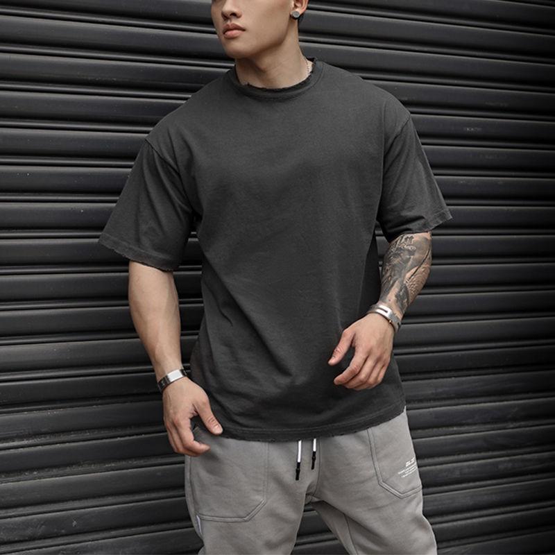 Men's T-Shirts Athletic T-shirt Men's Loose Fit Short Sleeve Training Wear Running Breathable Summer Frayed Edge Solid Color JumperMen's
Men's T-Shirts Athletic T-shirt Men's Loose Fit Short Sleeve Training Wear Running Breathable Summer Frayed Edge Solid Color JumperMen's