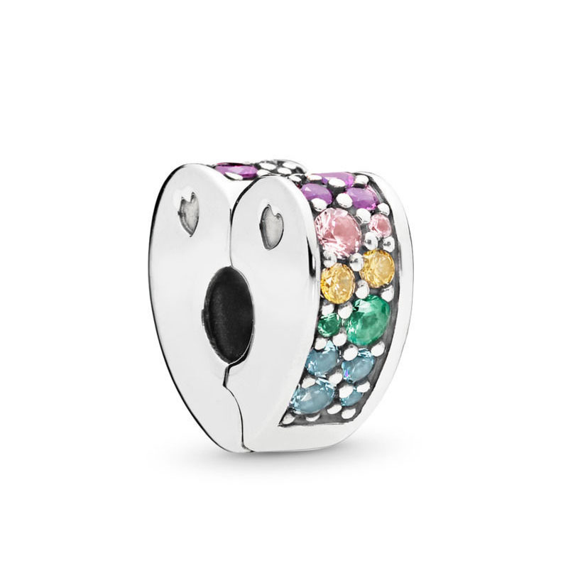 New Popular 925 Sterling Silver Clip Charm Beads For S925 Snake Charm Bracelet Beads DIY Women's Jewelry