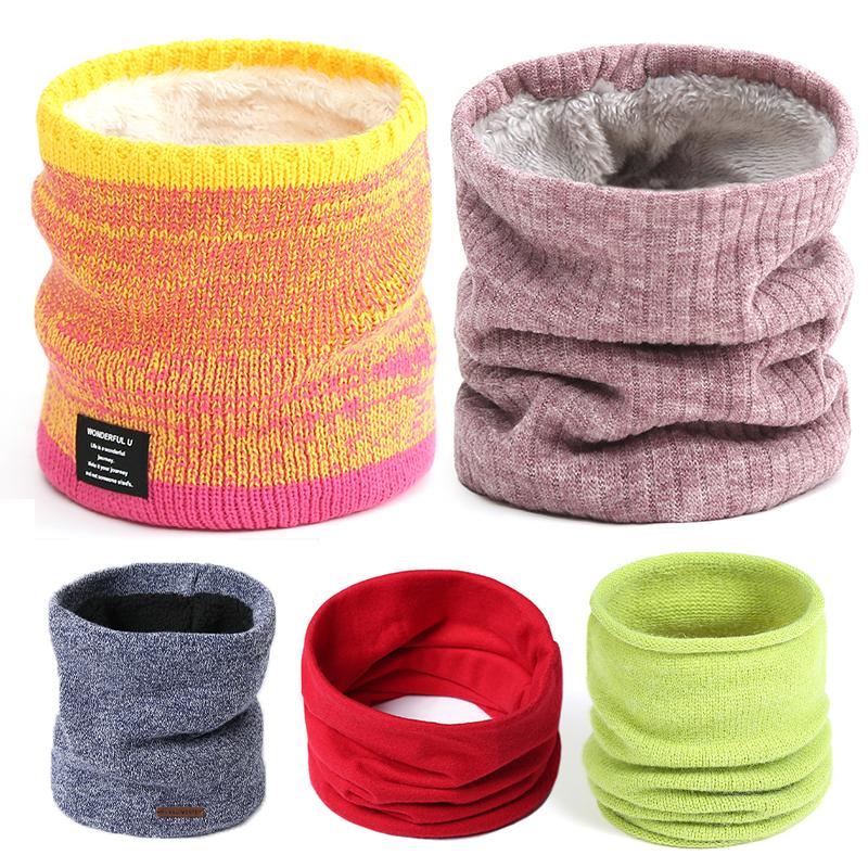 

Scarves Women Knitted Scarf Fashion Cashmere-Like Lady Winter Snood Warm Wool Fur Thick Unisex Men Neck Foulard Ring 2022