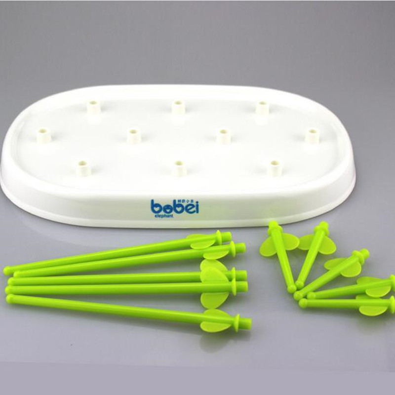 Bobei Elephant Baby Bottle Drying Rack Kids Bottles Cleaning Dryer Drainer Storage Rack Glass Countertop Drying Rack for Bottles 220512