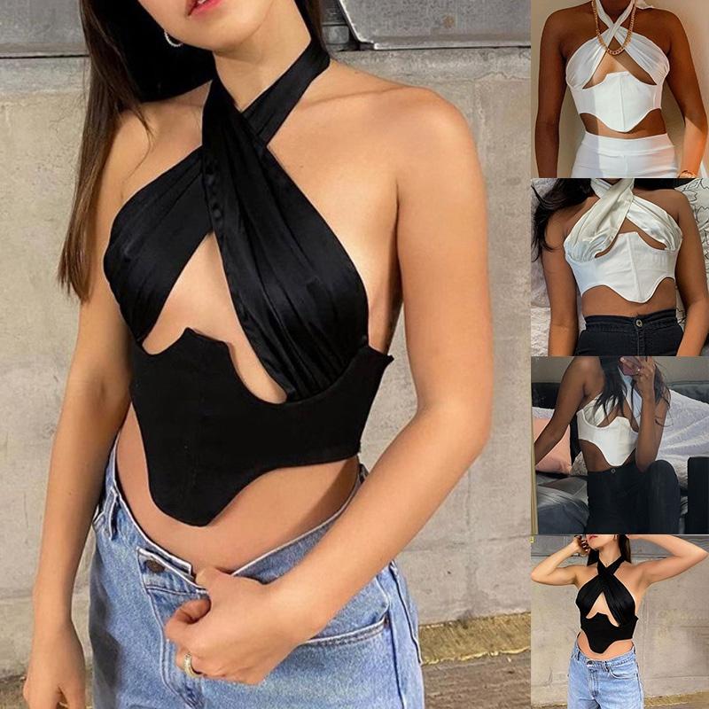 Women' Tanks & Camis -Sleeveless Halter-Neck Lace Backless Sexy Crop Tops Women Fashion Party Club ClothesWomen, Black
Women' Tanks & Camis -Sleeveless Halter-Neck Lace Backless Sexy Crop Tops Women Fashion Party Club ClothesWomen, Black