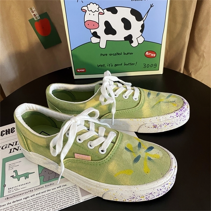 Sepatu Kanvas Wanita Kasual Modis Sneakers Musim Panas Platform Flat Vulkanis Harajuku Antilembap 220611, Green
Sepatu Kanvas Wanita Kasual Modis Sneakers Musim Panas Platform Flat Vulkanis Harajuku Antilembap 220611, Green