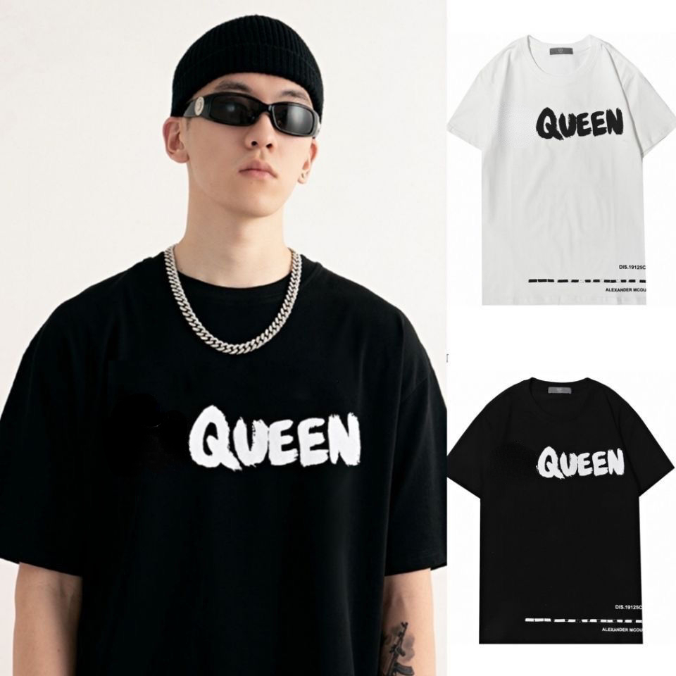 Hot selling designer t shirt trendy MC 22 queen short-sleeved t-shirt graffiti letter print sweatshirt fashion casual loose men and women tops, White
Hot selling designer t shirt trendy MC 22 queen short-sleeved t-shirt graffiti letter print sweatshirt fashion casual loose men and women tops, White