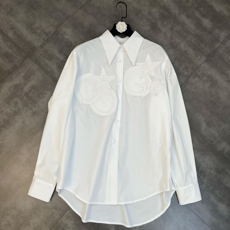 Women's Blouses & Shirts PREPOMP 2022 Spring Arrival Long Sleeve Turn Down Collar White Stars Embroidery Casual Loose Shirt Women GD637
Women's Blouses & Shirts PREPOMP 2022 Spring Arrival Long Sleeve Turn Down Collar White Stars Embroidery Casual Loose Shirt Women GD637