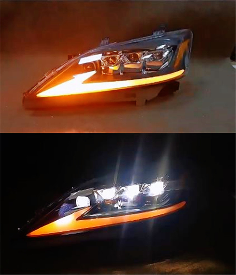 2 pcs car head lights part For Lexus ES350 2006-2012 LED Headlights ES240 ES300 DRL Turn Signal LED bulb