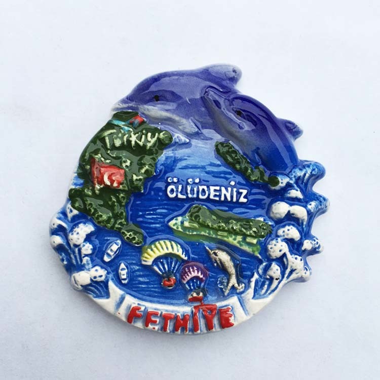 Turkey Tourist Souvenirs Fridge Magnets Refrigerator Stickers Paste Hand Painting Ceramic Home Decor Gift Ideas