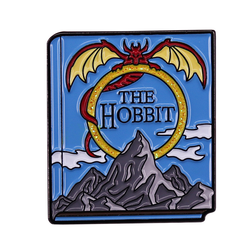 The-Hobbittt Enamel Pin Classic Novels Brooch Book Lover Badge Jewelry Bookish Fans Flair Addition, As picture
The-Hobbittt Enamel Pin Classic Novels Brooch Book Lover Badge Jewelry Bookish Fans Flair Addition, As picture