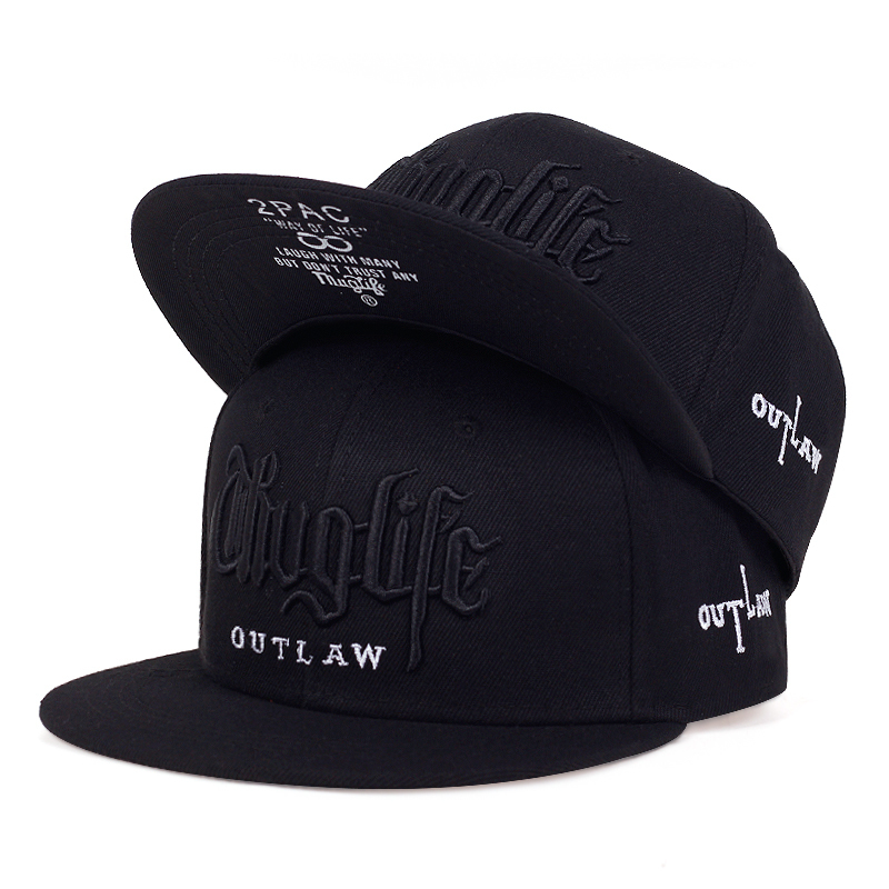 Fashion Fastball CAP Thuglife Embroidery Hiphop Baseball Cap Hat Adult Outdoor Casual Sun Casual Bone Drop 220607
