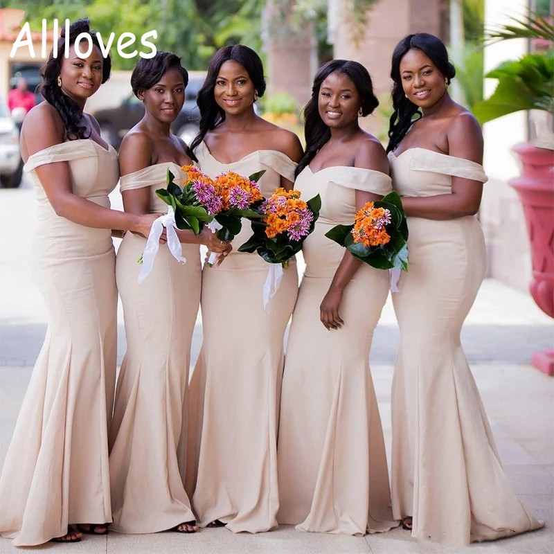 Light Pink Simple Satin Bridesmaid Dresses Off Shoulder Sexy African Maid Of Honor Gowns Sweep Train Mermaid Plus Size Women Formal Dress For Wedding Guest CL0189
Light Pink Simple Satin Bridesmaid Dresses Off Shoulder Sexy African Maid Of Honor Gowns Sweep Train Mermaid Plus Size Women Formal Dress For Wedding Guest CL0189