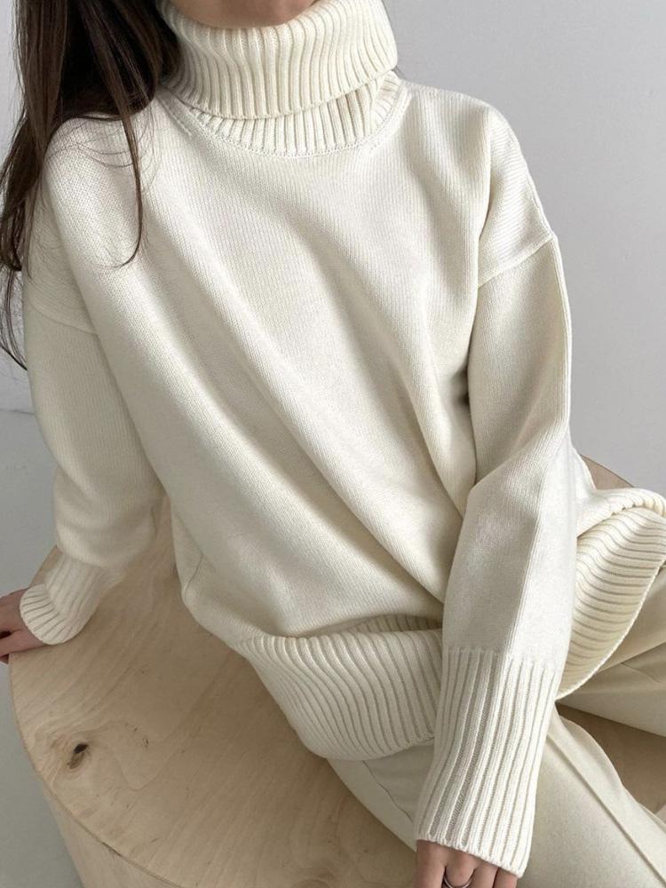 Women' Sweaters Yong Style Autumn Winter Loose Turtleneck For Women Thick Warm Long Sleeve Baggy Solid Knitted Pullovers 2022Women, Green
Women' Sweaters Yong Style Autumn Winter Loose Turtleneck For Women Thick Warm Long Sleeve Baggy Solid Knitted Pullovers 2022Women, Green