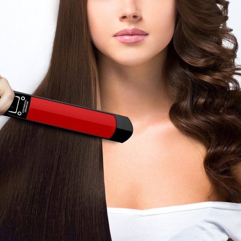 RUCHA Hair Straightener Plates Flat Irons Professional MCH Fast Heating Curling Iron For Women 220623