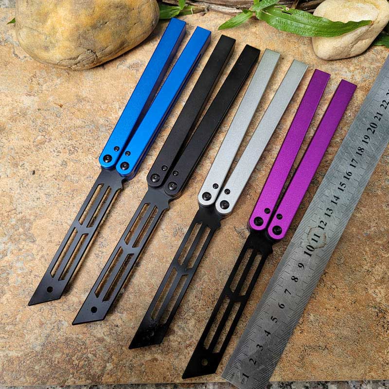 TheOne Balisong Triton Butterfly Training Trainer Knife Not Sharp Aluminum Hanldle BM42 BM51 EX10 Squid Nautilus Sea Monster Parrot Chimera Hom AB Jilt Swing Knives
TheOne Balisong Triton Butterfly Training Trainer Knife Not Sharp Aluminum Hanldle BM42 BM51 EX10 Squid Nautilus Sea Monster Parrot Chimera Hom AB Jilt Swing Knives