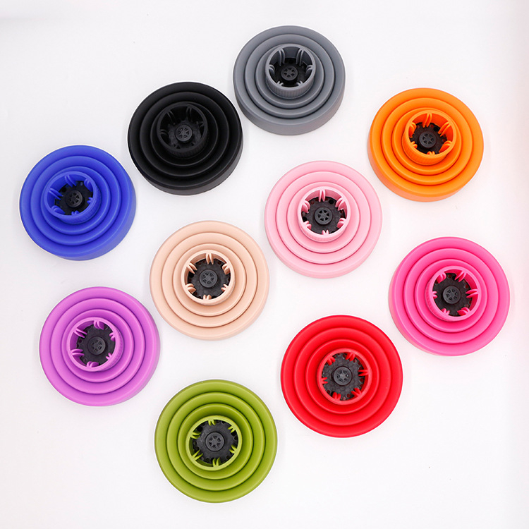 Hair Styling Tool Accessories Babertop Silicone Hairdryer Diffuser Cover Temperature Resistant Silica Foldable Hairdressing Curly Styling Hairs Care S